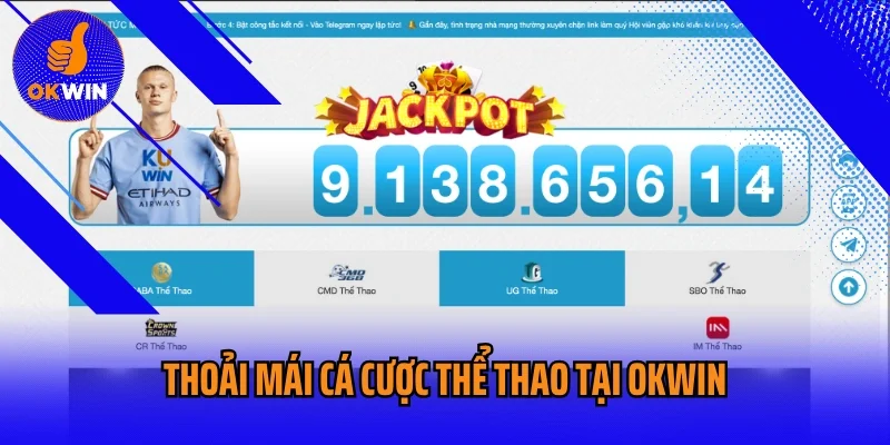 Thoải mái cá cược thể thao tại OKWIN